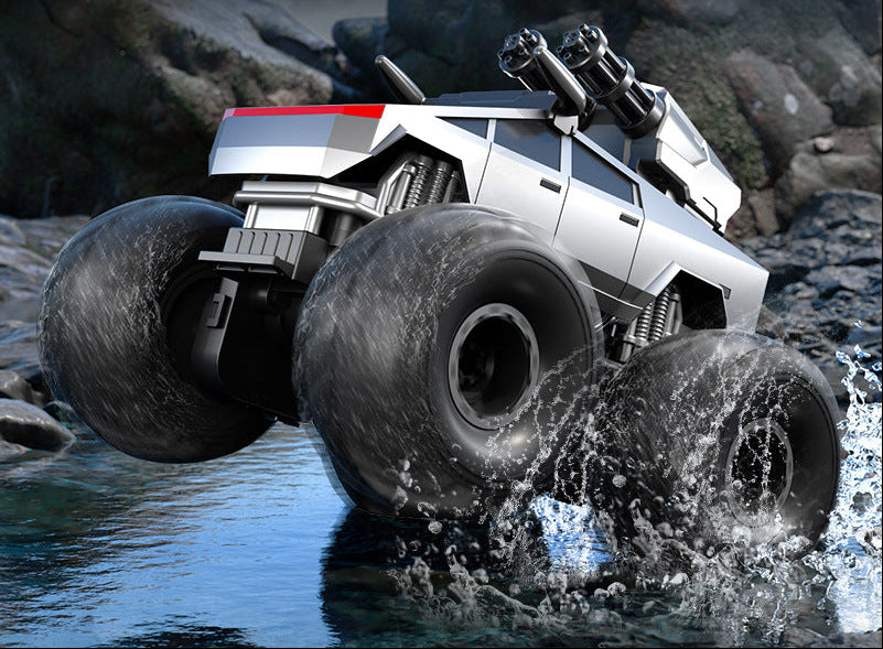 JJRC Amphibious RC Stunt Truck – 2.4G Waterproof Remote Control Vehicle with Rotating, Climbing and Off-Road Driving for Kids