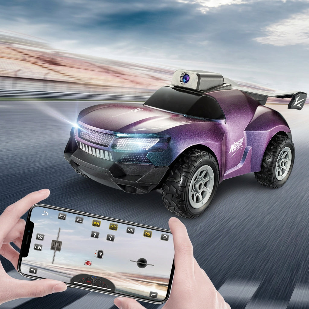 RC Racing Car with Camera – 2.4G High-Speed Remote Control Drifting Vehicle for Kids, Outdoor Driving Fun and Action Videos