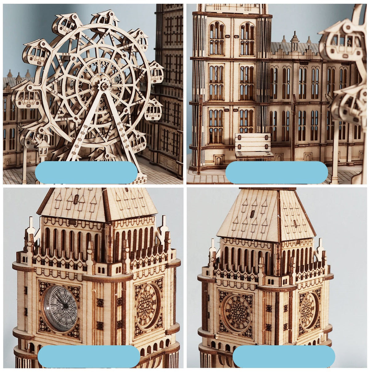 Wooden Big Ben Clock Puzzle –3D DIY Desktop Model Building Kit for Home Decor and Unique Gifts