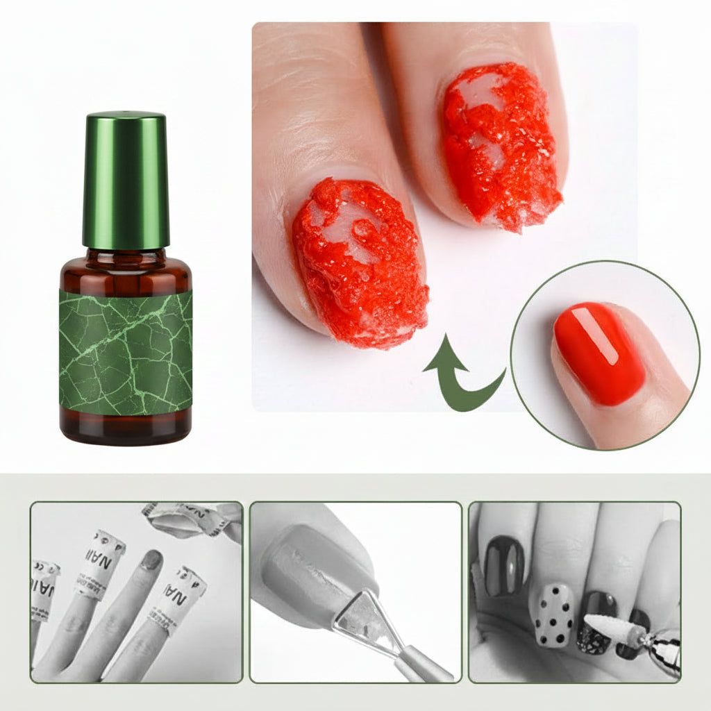 Magic Nail Gel Polish Remover - Fast Soak Off UV Gel Cleaner for Nail Art Removal and Professional Manicure Maintenance