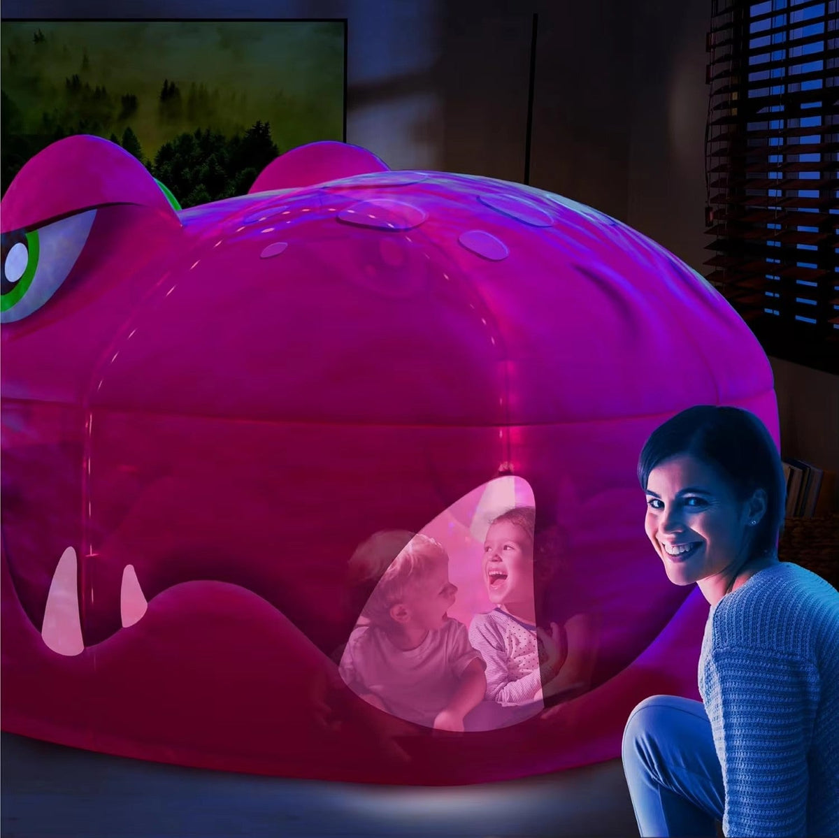 Portable Foldable Kids Inflatable Play Tent - Children's Game House for Indoor Outdoor Play, Lightweight Summer Toy Shelter for Kids