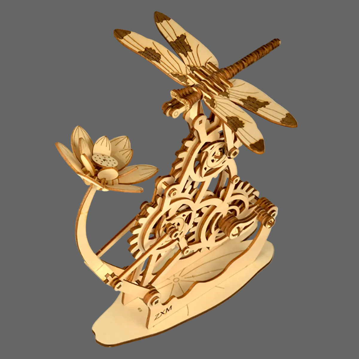 Dragonfly Wooden Puzzle Model - 3D DIY Mechanical Craft Kit for Home Decoration, Educational Building Toy and Creative Gift