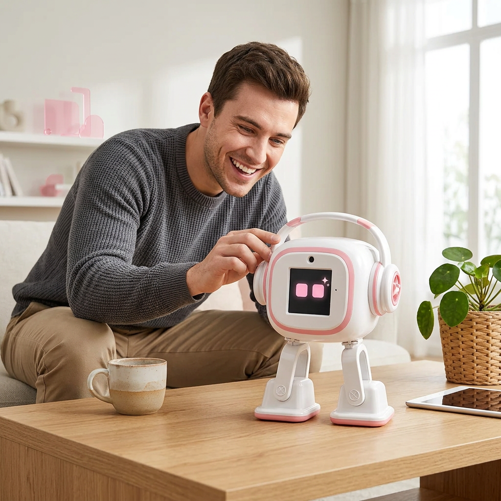 Interactive AI Robot Toy – Voice-Controlled Smart Chatbot with Camera Recognition, Emotional Interaction, Singing and Dancing for Engaging Gifts