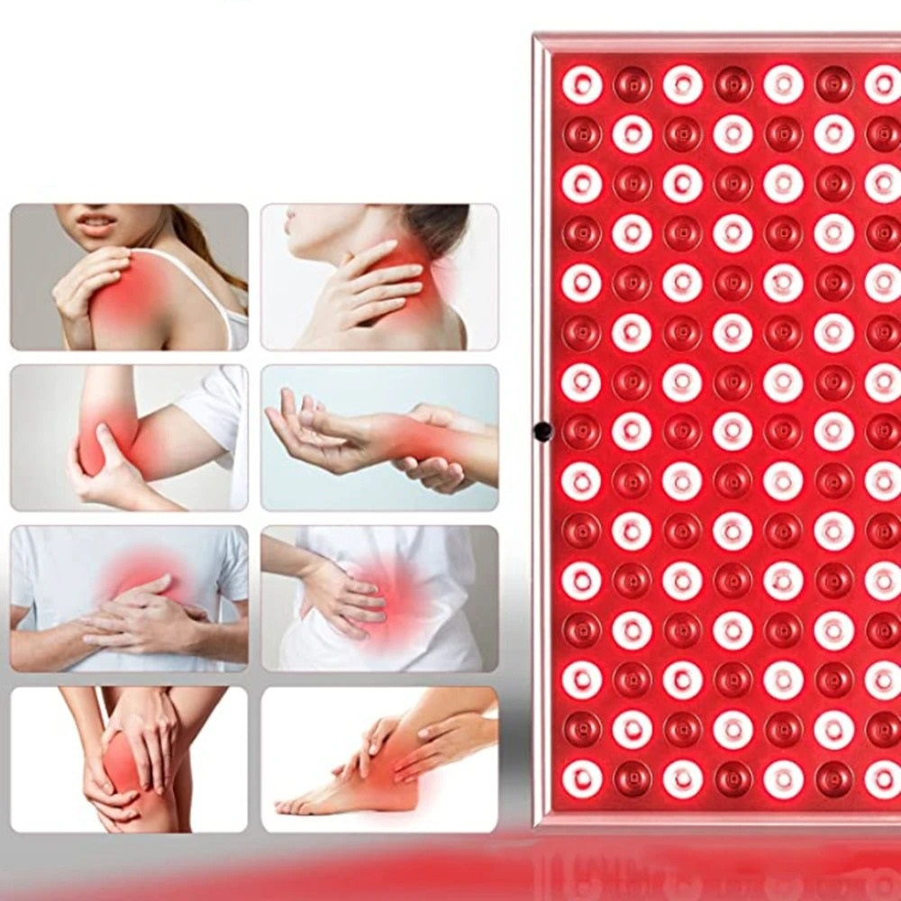 Red Light Therapy Panel – 45W 225 LED Facial Anti-Aging and Body Pain Relief Lamp for Home Physical Therapy