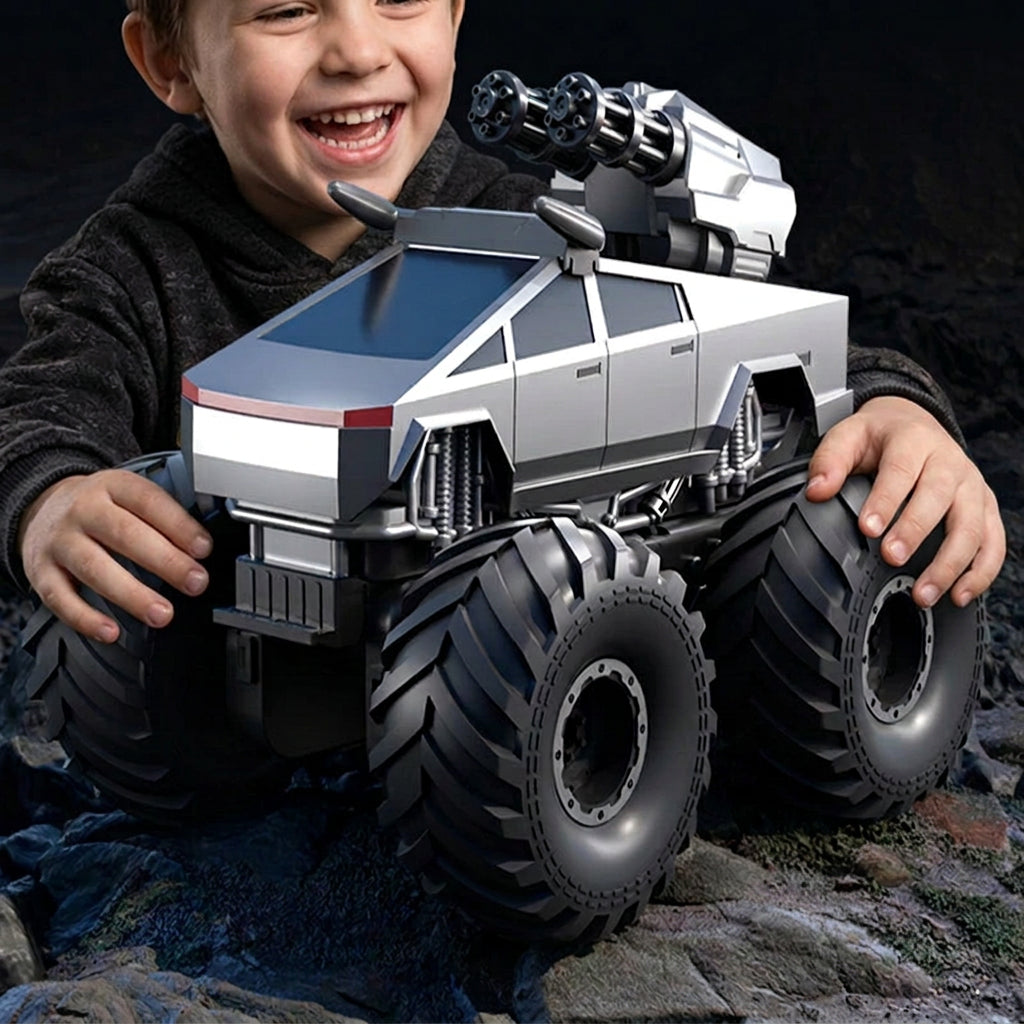 JJRC Amphibious RC Stunt Truck – 2.4G Waterproof Remote Control Vehicle with Rotating, Climbing and Off-Road Driving for Kids