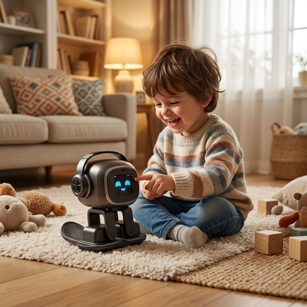 Interactive AI Robot Toy – Voice-Controlled Smart Chatbot with Camera Recognition, Emotional Interaction, Singing and Dancing for Engaging Gifts