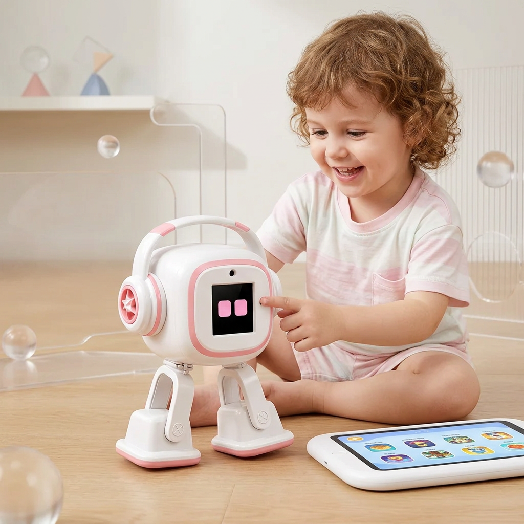 Interactive AI Robot Toy – Voice-Controlled Smart Chatbot with Camera Recognition, Emotional Interaction, Singing and Dancing for Engaging Gifts