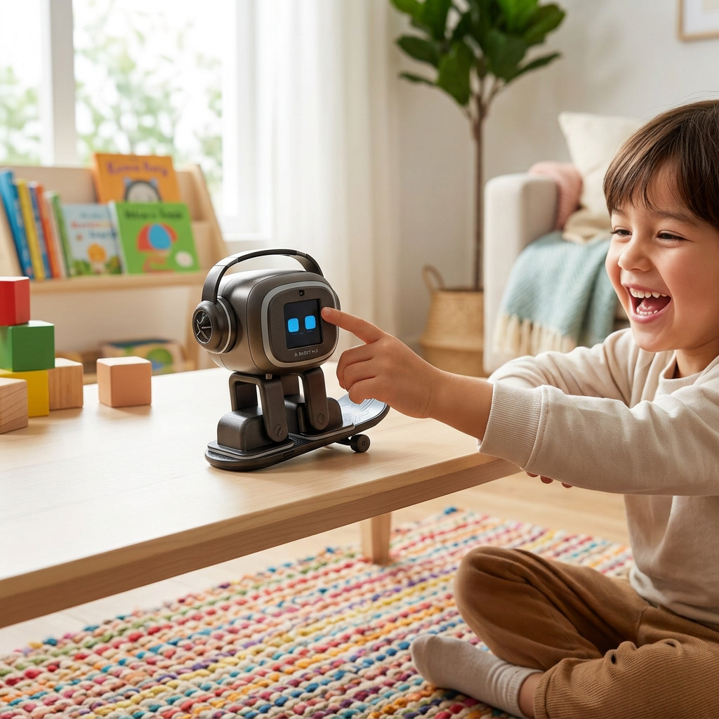 Interactive AI Robot Toy – Voice-Controlled Smart Chatbot with Camera Recognition, Emotional Interaction, Singing and Dancing for Engaging Gifts
