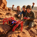 RC Red Spider Robot – 818-Piece STEM Building Blocks Construction Kit with Remote Control Features for Kids, Creative Learning and Gifts