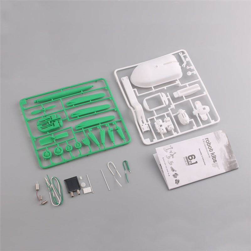 DIY Solar Robot Kit – Creative 6-in-1 STEM Science Experiment Toy Enhancing Assembly Skills and Renewable Energy Learning for Kids