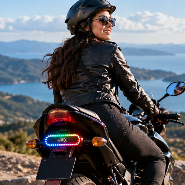 Multi-Effect LED Tail Light – Wireless Colorful Flowing Gradient Breathing Lamp for RC Cars, Aircraft and Drones with Dynamic Flashing Effects