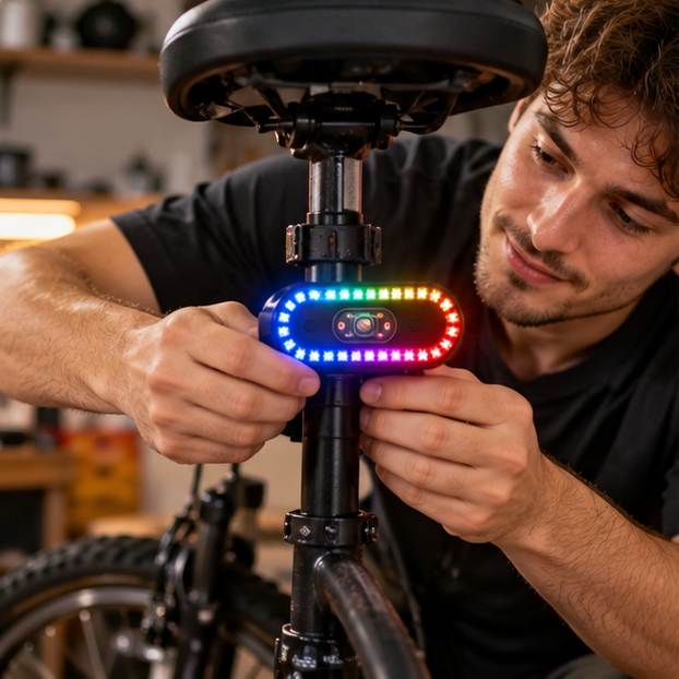 Multi-Effect LED Tail Light – Wireless Colorful Flowing Gradient Breathing Lamp for RC Cars, Aircraft and Drones with Dynamic Flashing Effects
