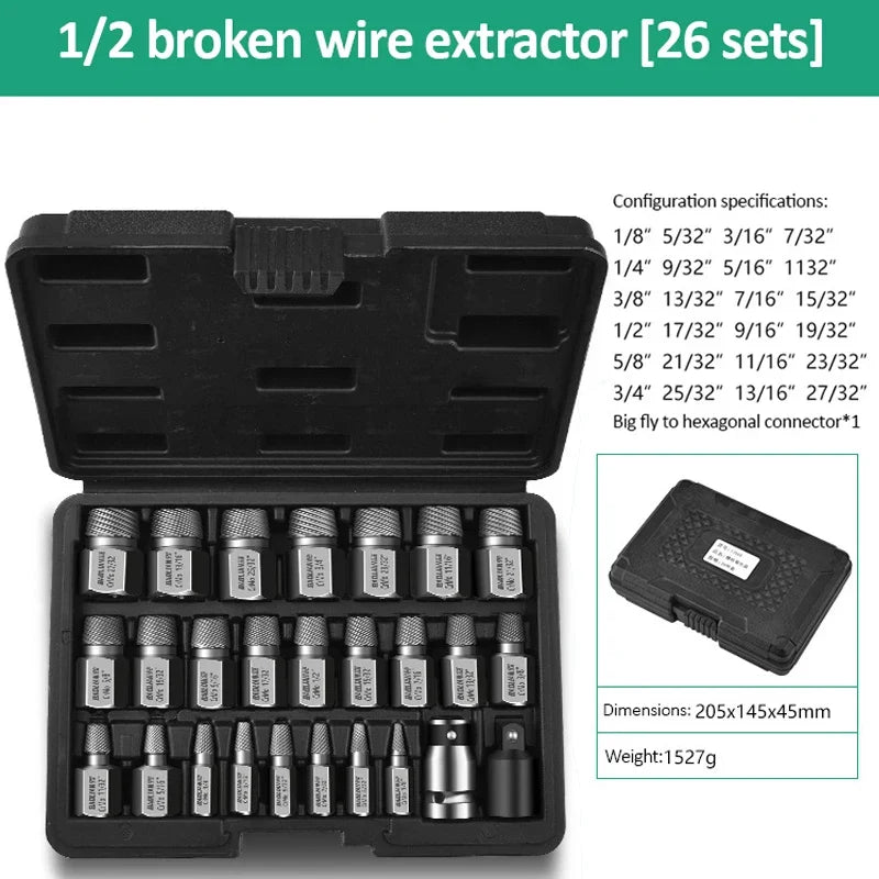 Universal Damaged Screw Extractor Set