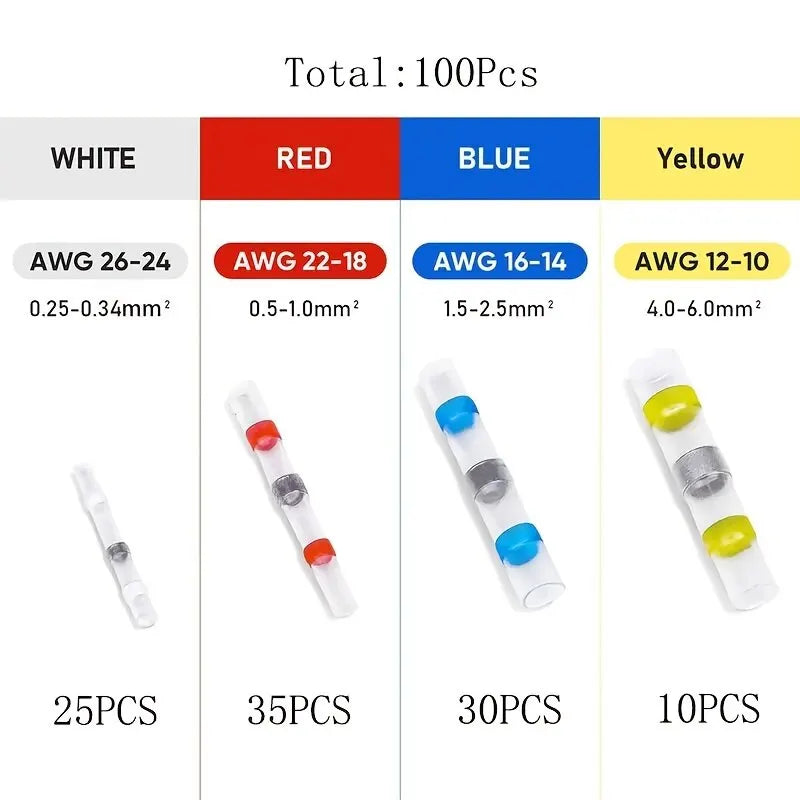 Waterproof Wire Connectors 100/250 Pack