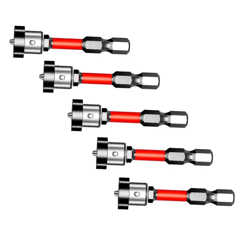5 Pack Positioning Screwdriver Bits (NEW)