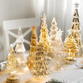 Christmas Time LED Frosted Glass Tree Lamp