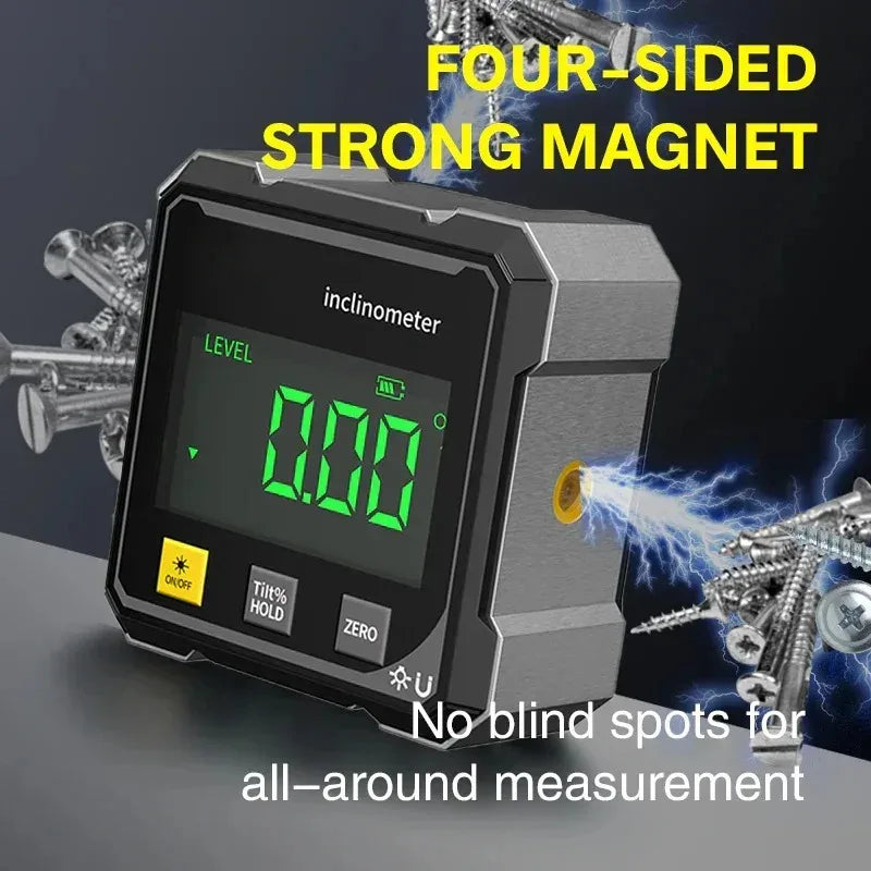 NEW 4-Side Magnetic Digital Angle Gauge