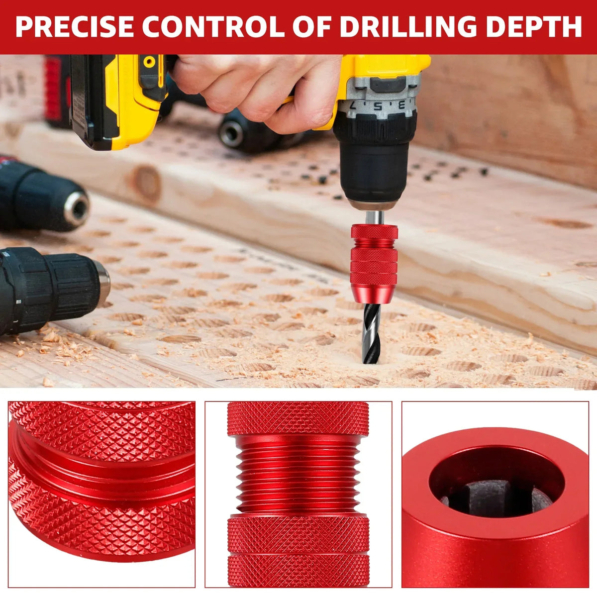 2PC Drill Depth Stop Tool (New)