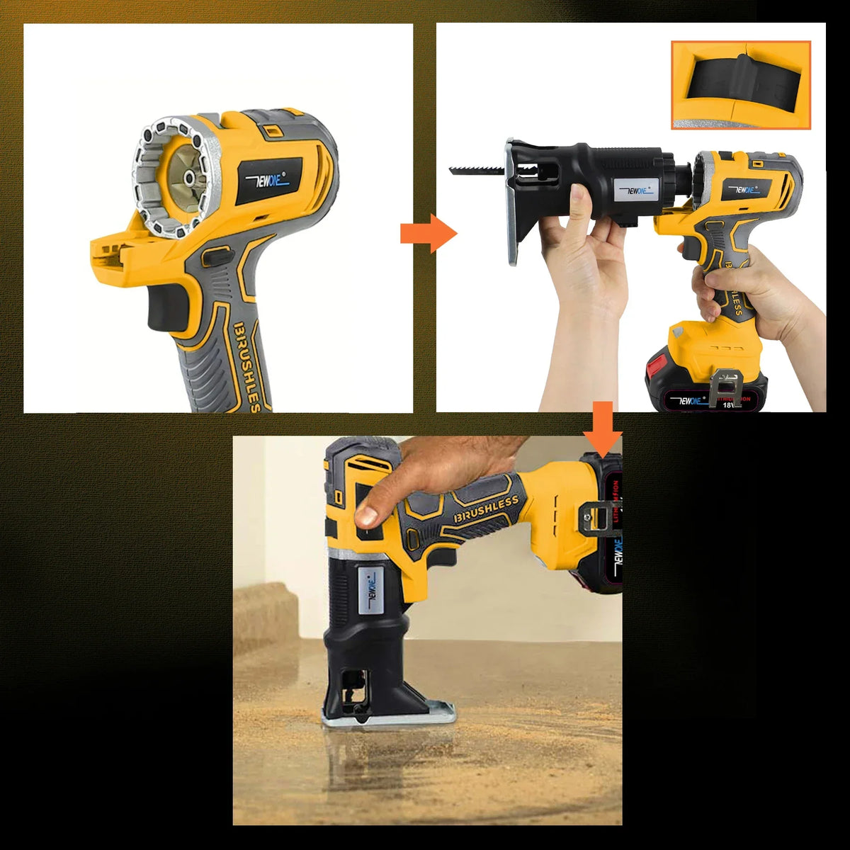 NEW 12-in-1, 18V Brushless Multi Tool