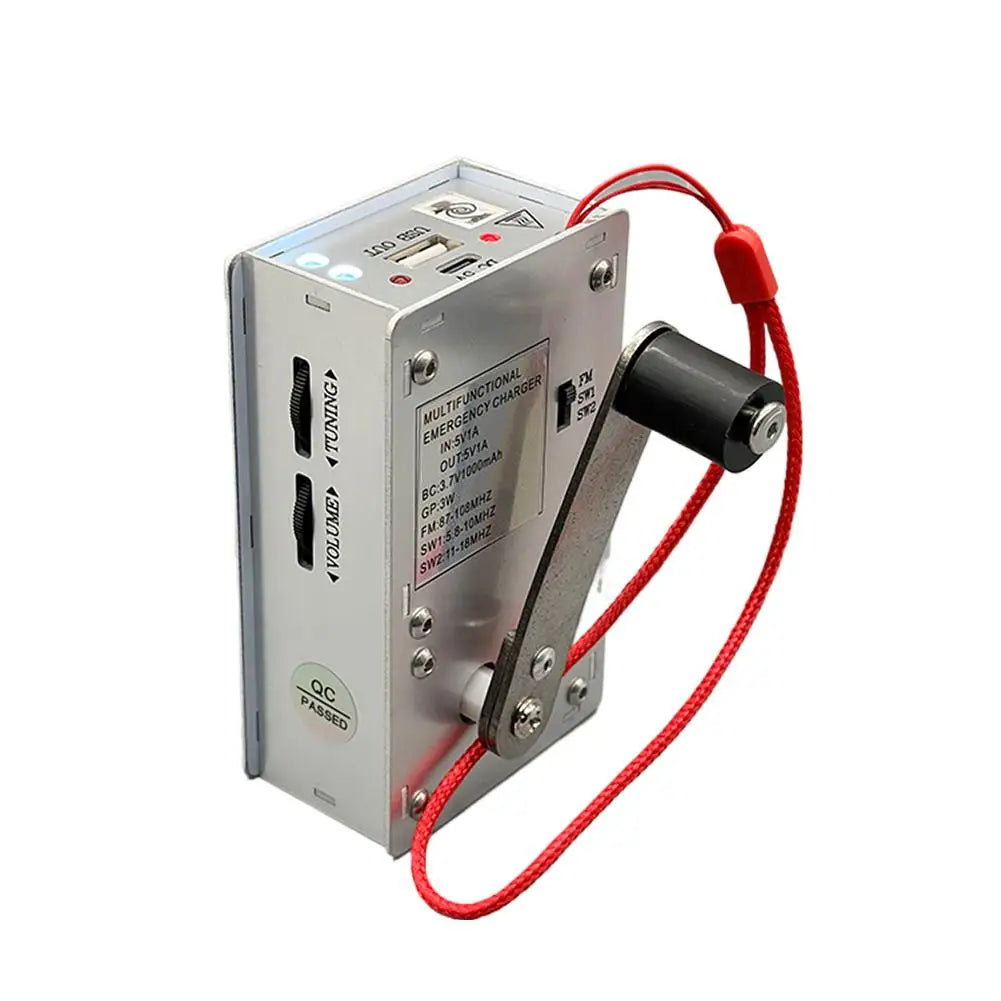5-in-1 Hand Crank Emergency Radio & Charger
