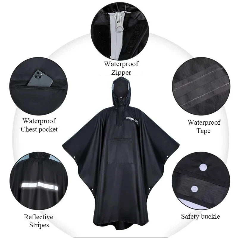 3-in-1 Military Rain Poncho Shelter