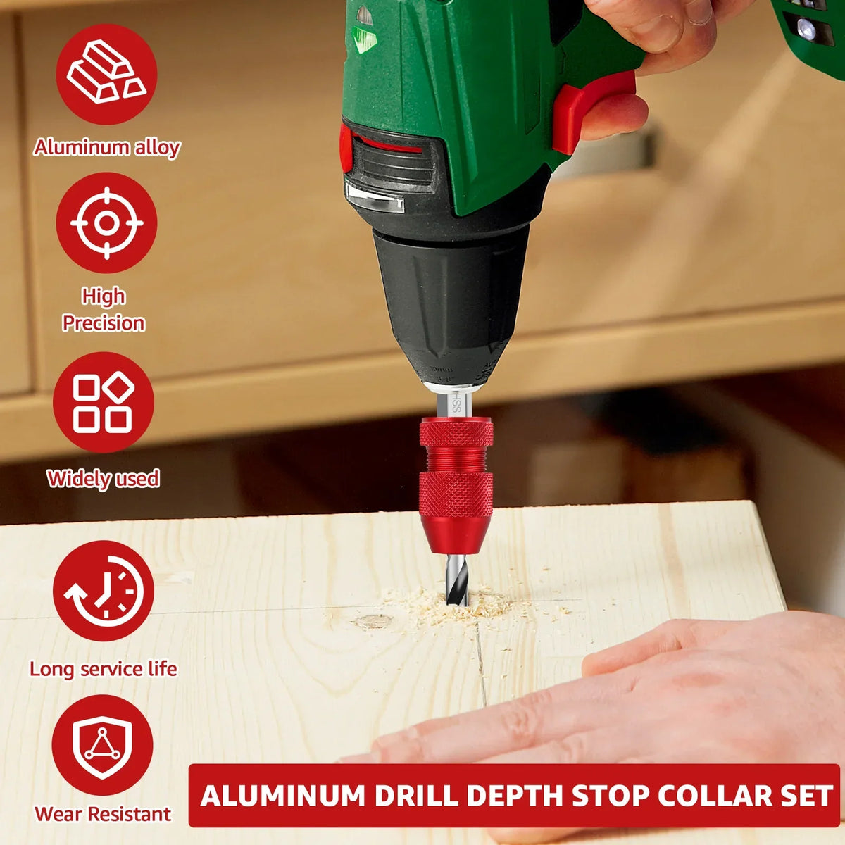 2PC Drill Depth Stop Tool (New)