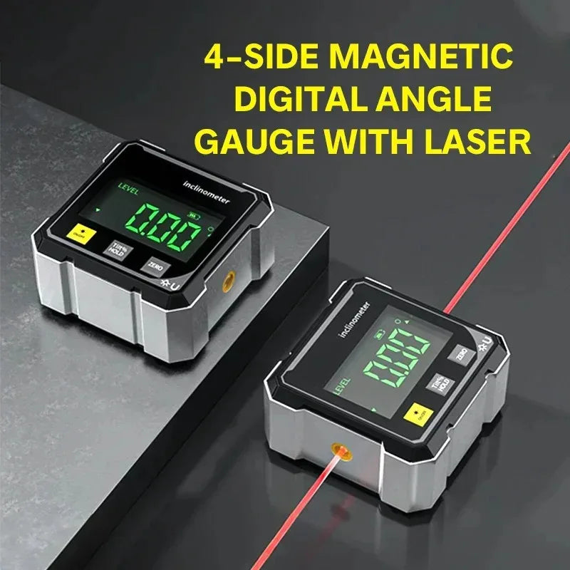 NEW 4-Side Magnetic Digital Angle Gauge