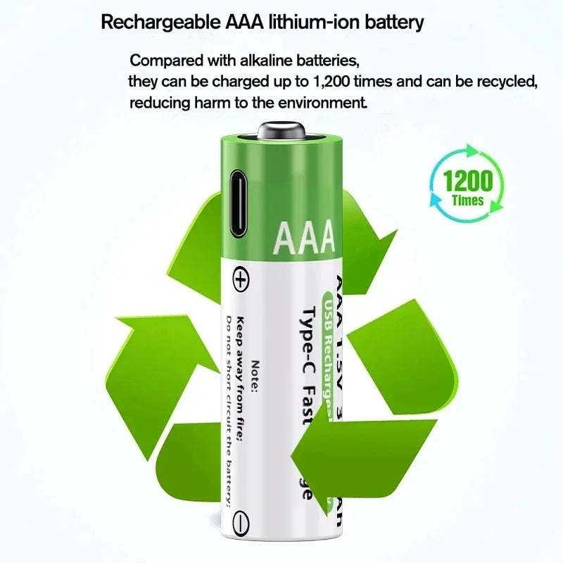 Rechargeable Lithium-Ion Battery AA&AAA