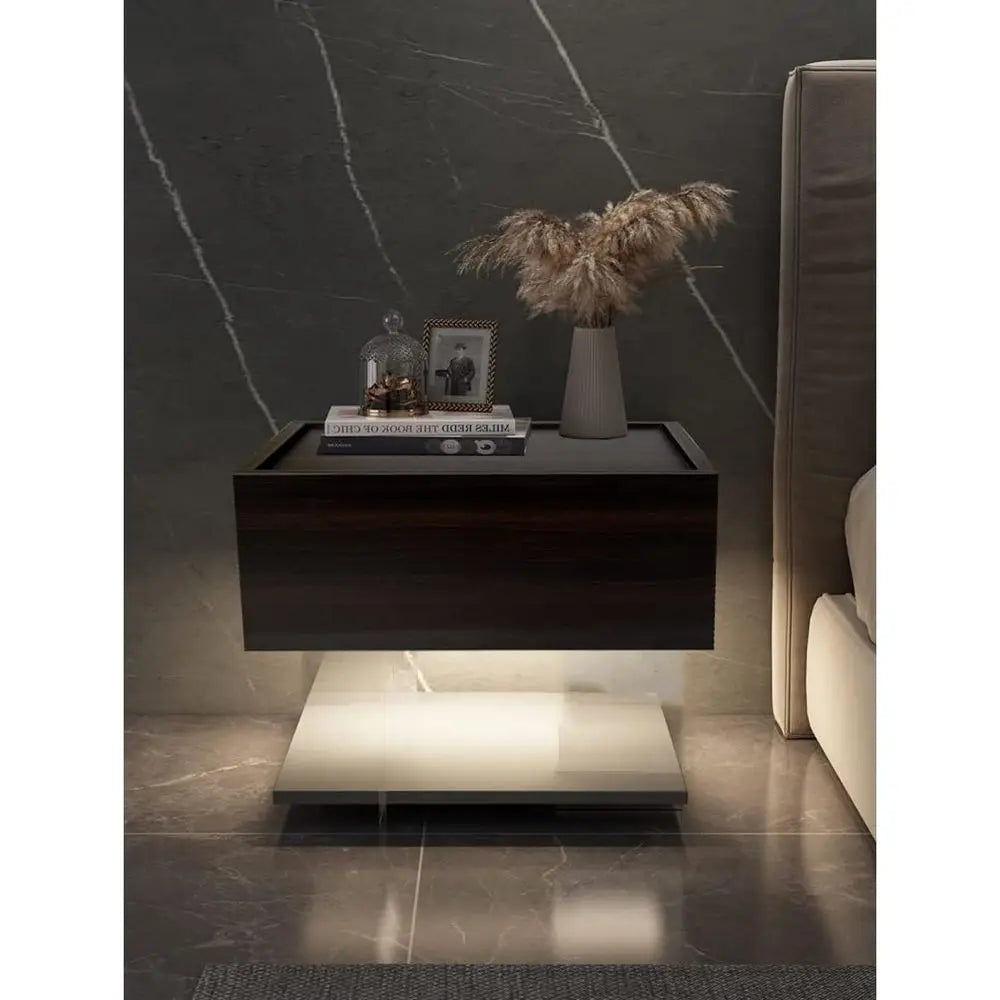 Floating Nightstand with Hidden Storage