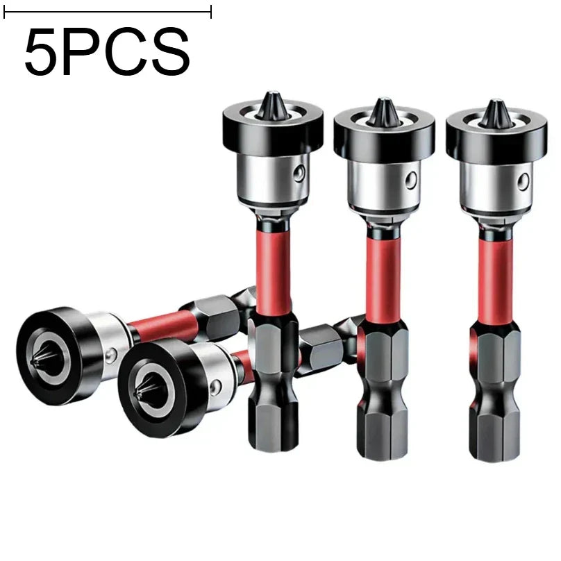 5 Pack Positioning Screwdriver Bits (NEW)