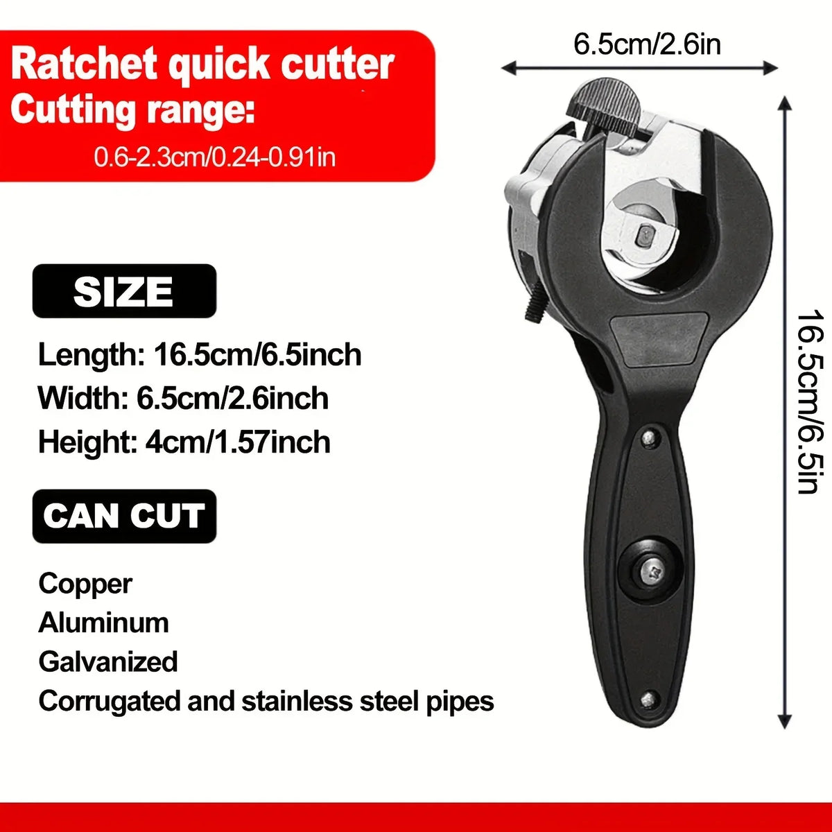 Ratchet Pipe Cutter Tool