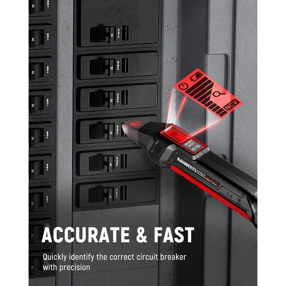 Circuit Breaker Finder & GFCI Outlet Tester with LCD Display