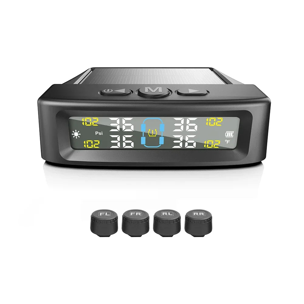 Solar TPMS Car Tire Pressure Sensors
