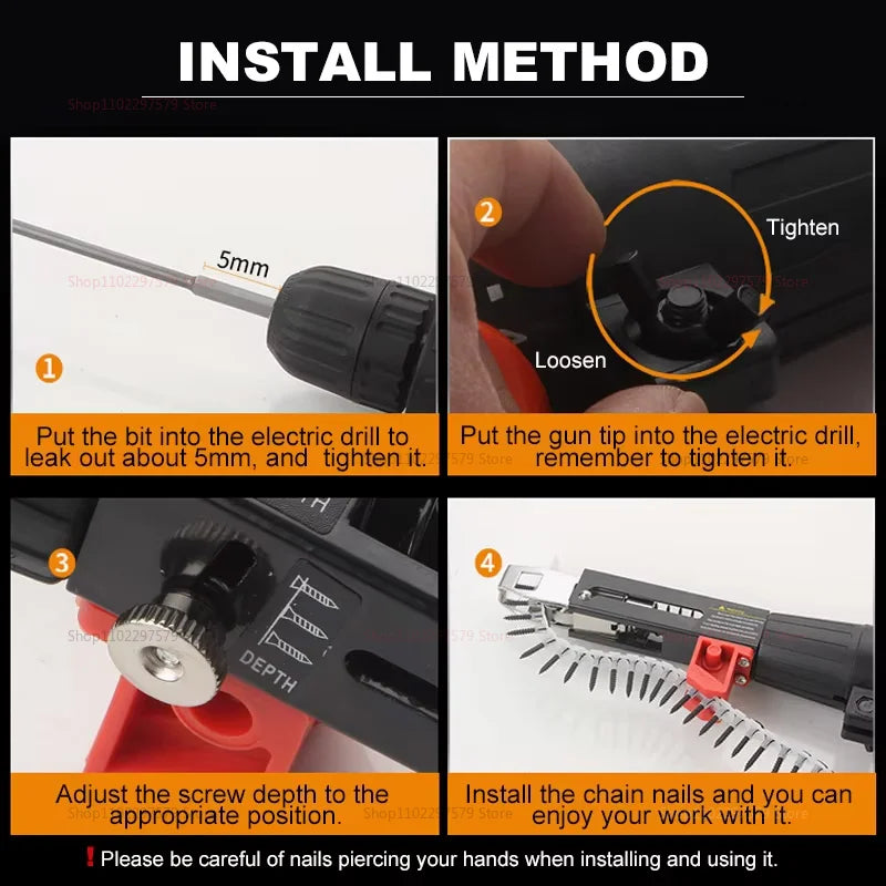 Auto Feed Screw Gun Attachment