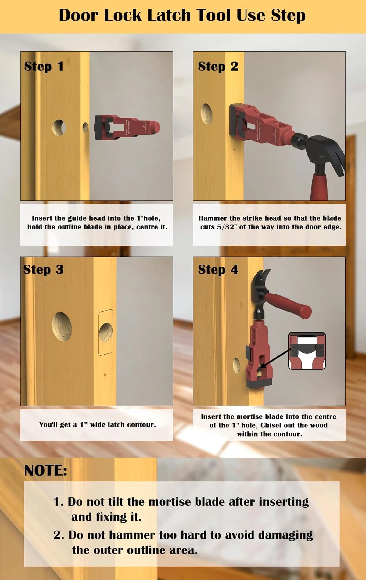 Adjustable Door Hinge Installation Jig Kit