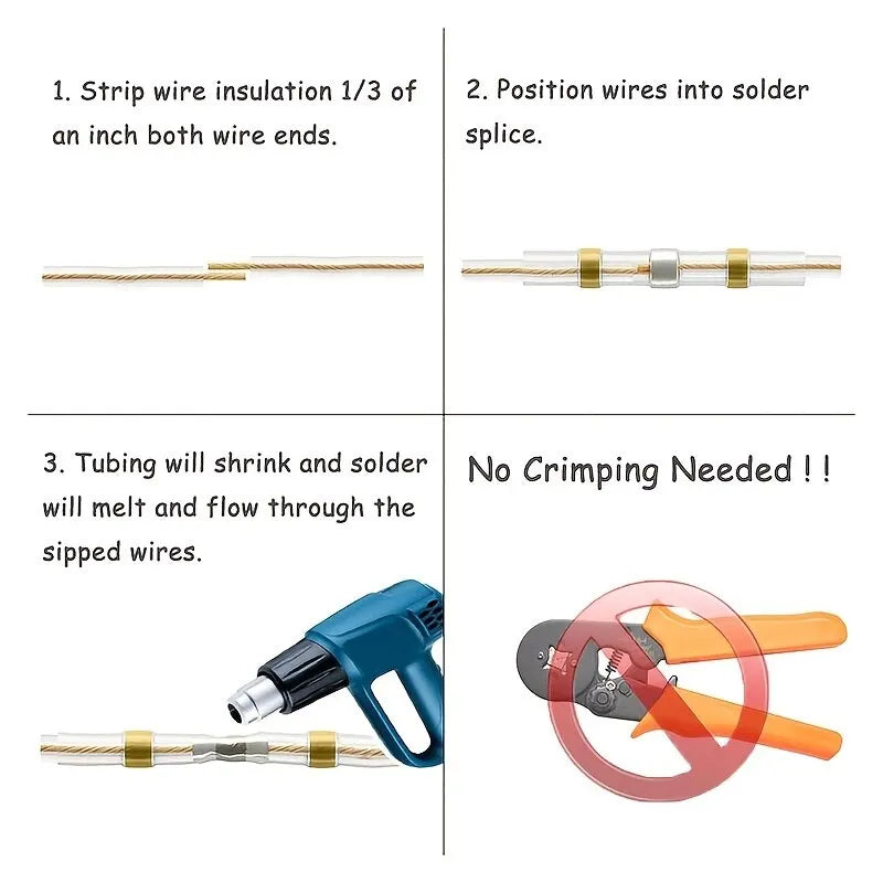 Waterproof Wire Connectors 100/250 Pack