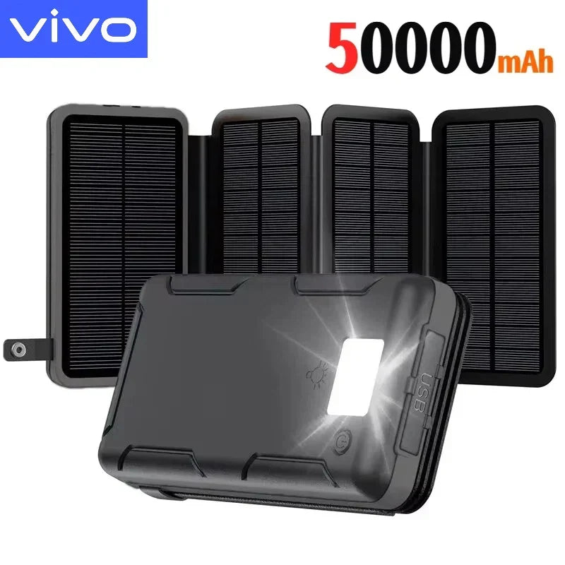 500000mAh Solar Power Bank 120W Fast Charging
