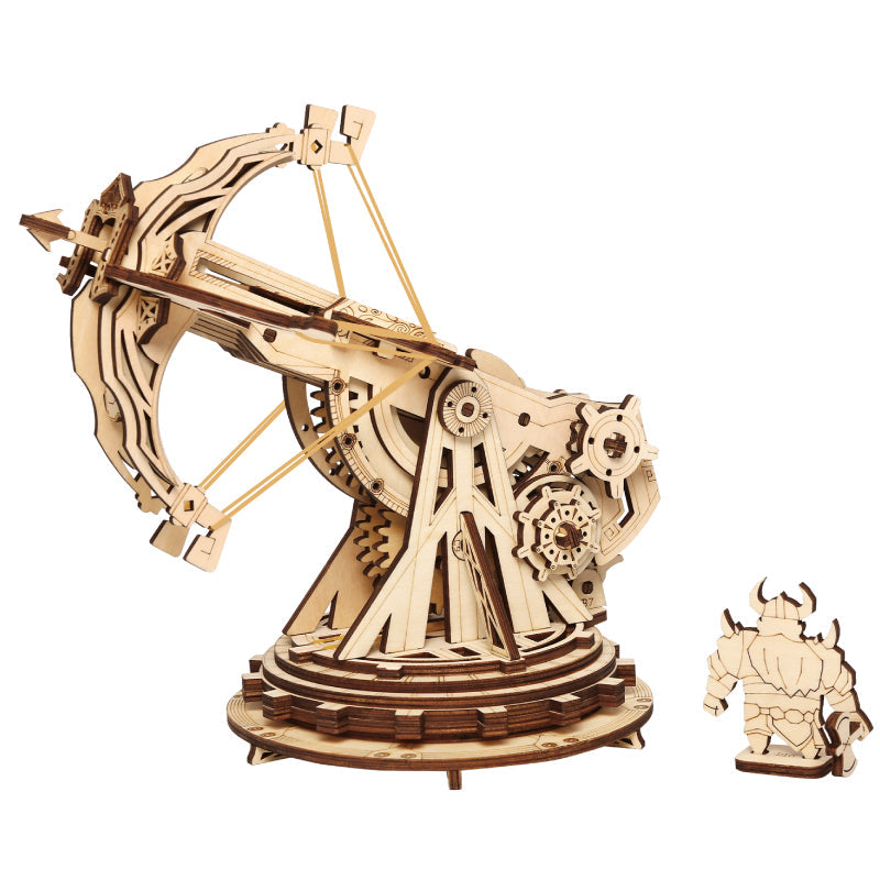 Wooden Puzzle Siege Weapons Set – 3D Medieval War Strategy Assembly Toy for Kids, Teens and Adults