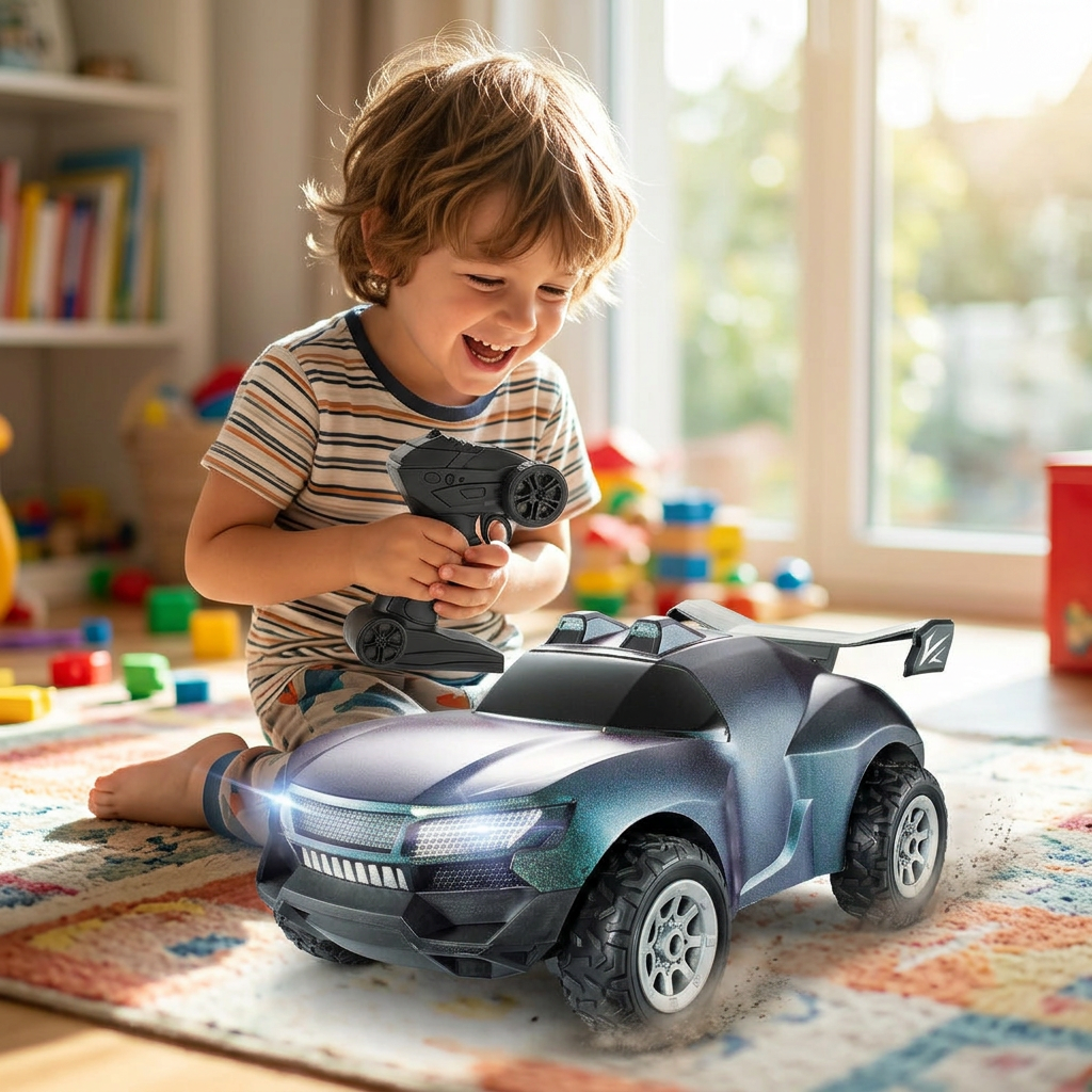 RC Racing Car with Camera – 2.4G High-Speed Remote Control Drifting Vehicle for Kids, Outdoor Driving Fun and Action Videos