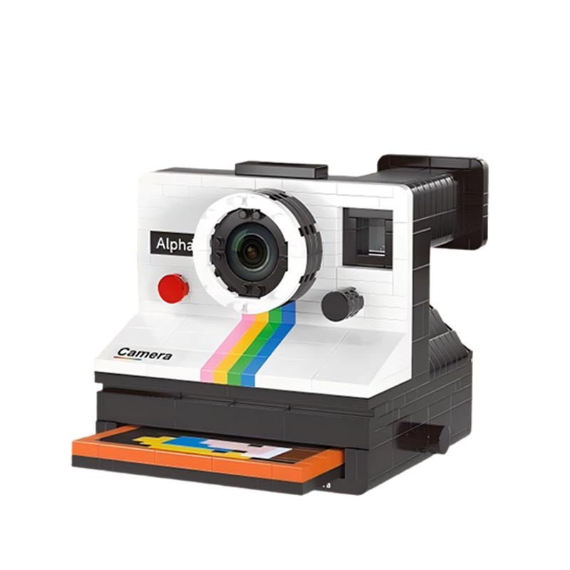 Vintage Camera Building Block Set - Retro Photography Model Toy for Creative Assembly Educational Fun and Display Decor