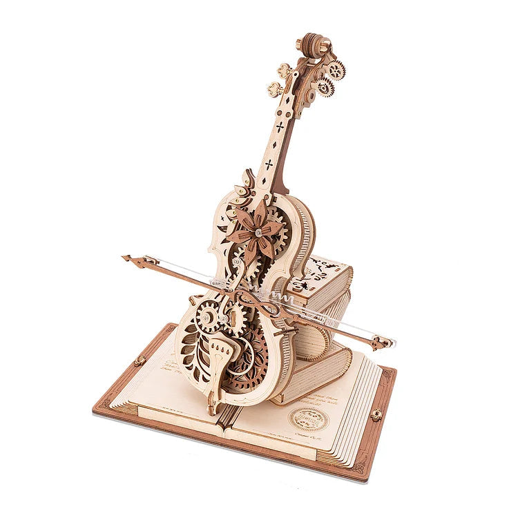 Robotime Sunset Carnival Music Box – 3D Wooden Ferris Wheel Puzzle with Lights for Home Decor and Gifts