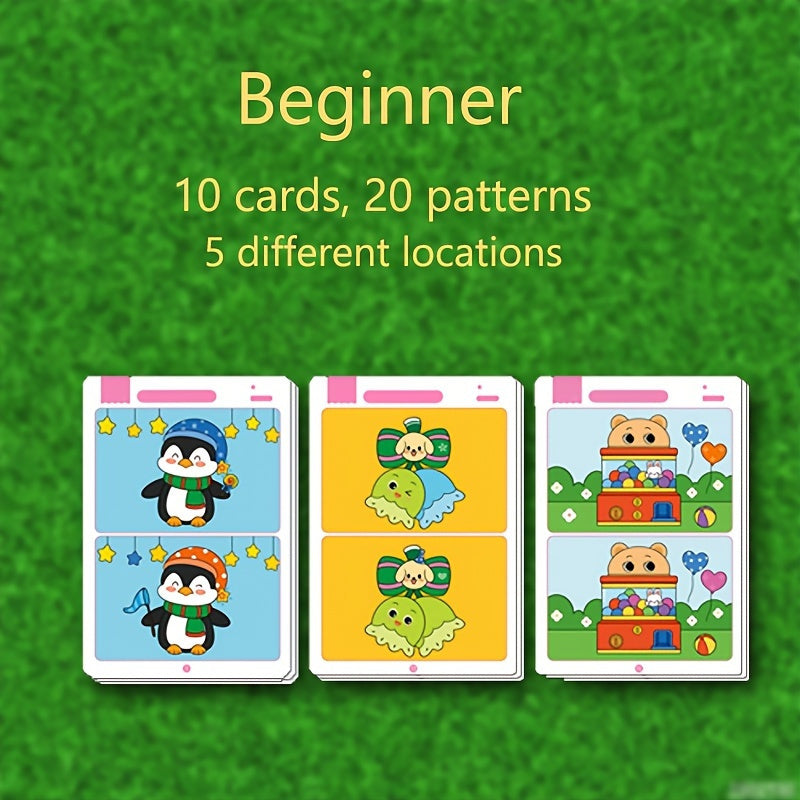 Reusable Wiping Paper Focus Training Game - Educational Paper Activity for Attention Development, Learning Skills and Brain Training Fun