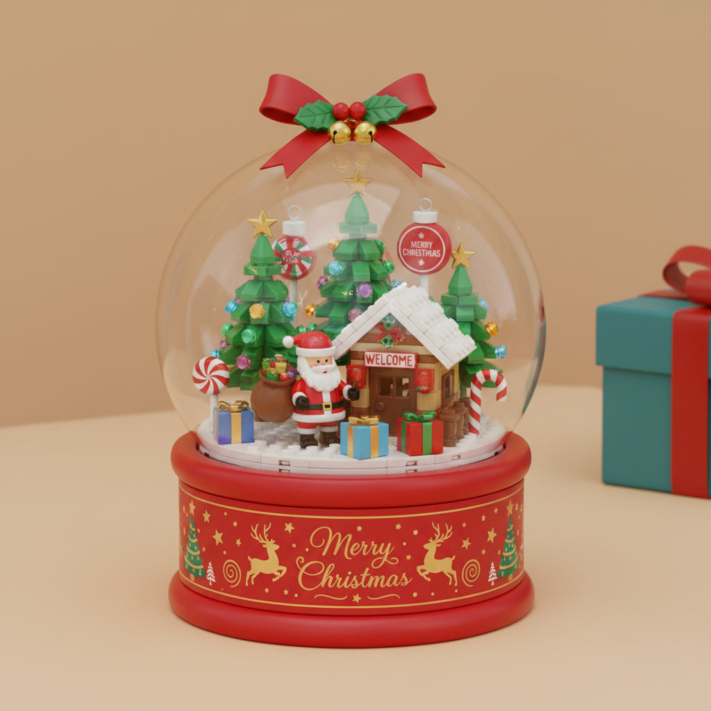 Christmas Tree LED Building Block Set – DIY Mini Brick Holiday Display Toy for Kids, Families and Christmas Decorating Fun