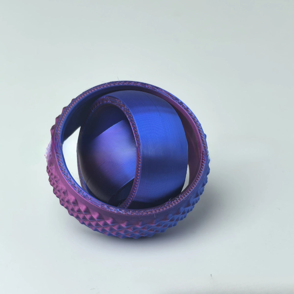 O-Shaped Rotating Ball Toy – 3D Printed Universal Fingertip Gyroscope Gravity Rotation Anxiety Relief Decompression Stress Fidget Toy
