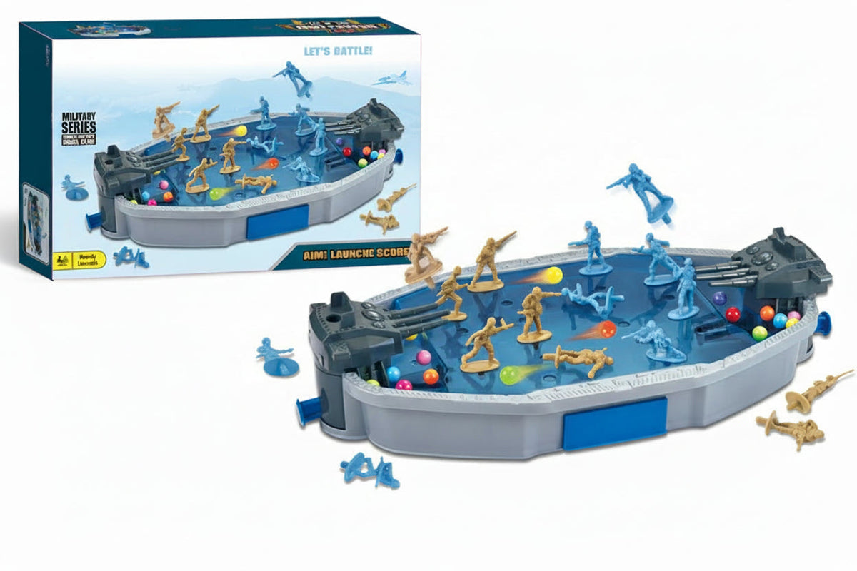 Multiplayer Navy Combat Board Game – Interactive Ejection Ball Battle Table Game Toy for Kids and Family Party Fun