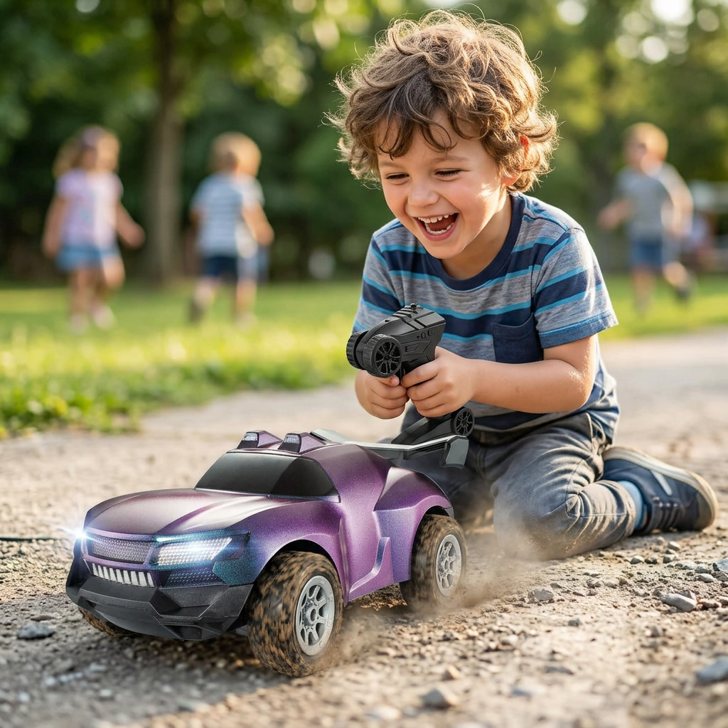 RC Racing Car with Camera – 2.4G High-Speed Remote Control Drifting Vehicle for Kids, Outdoor Driving Fun and Action Videos