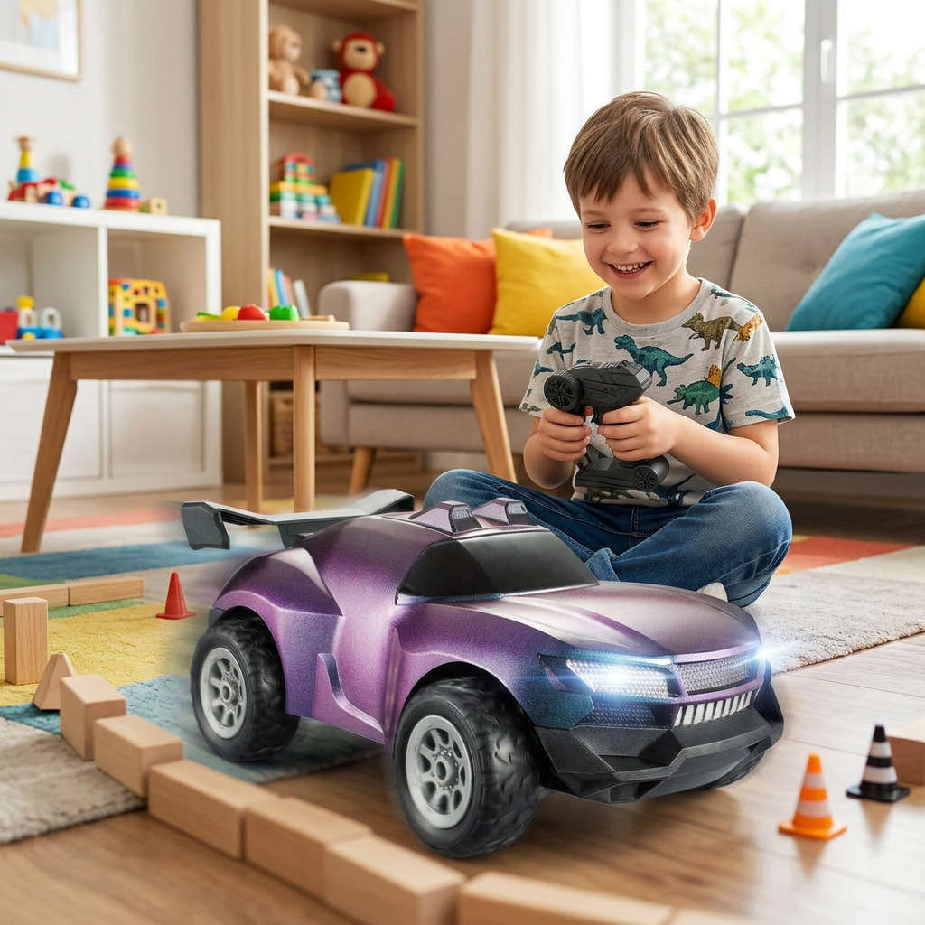 RC Racing Car with Camera – 2.4G High-Speed Remote Control Drifting Vehicle for Kids, Outdoor Driving Fun and Action Videos