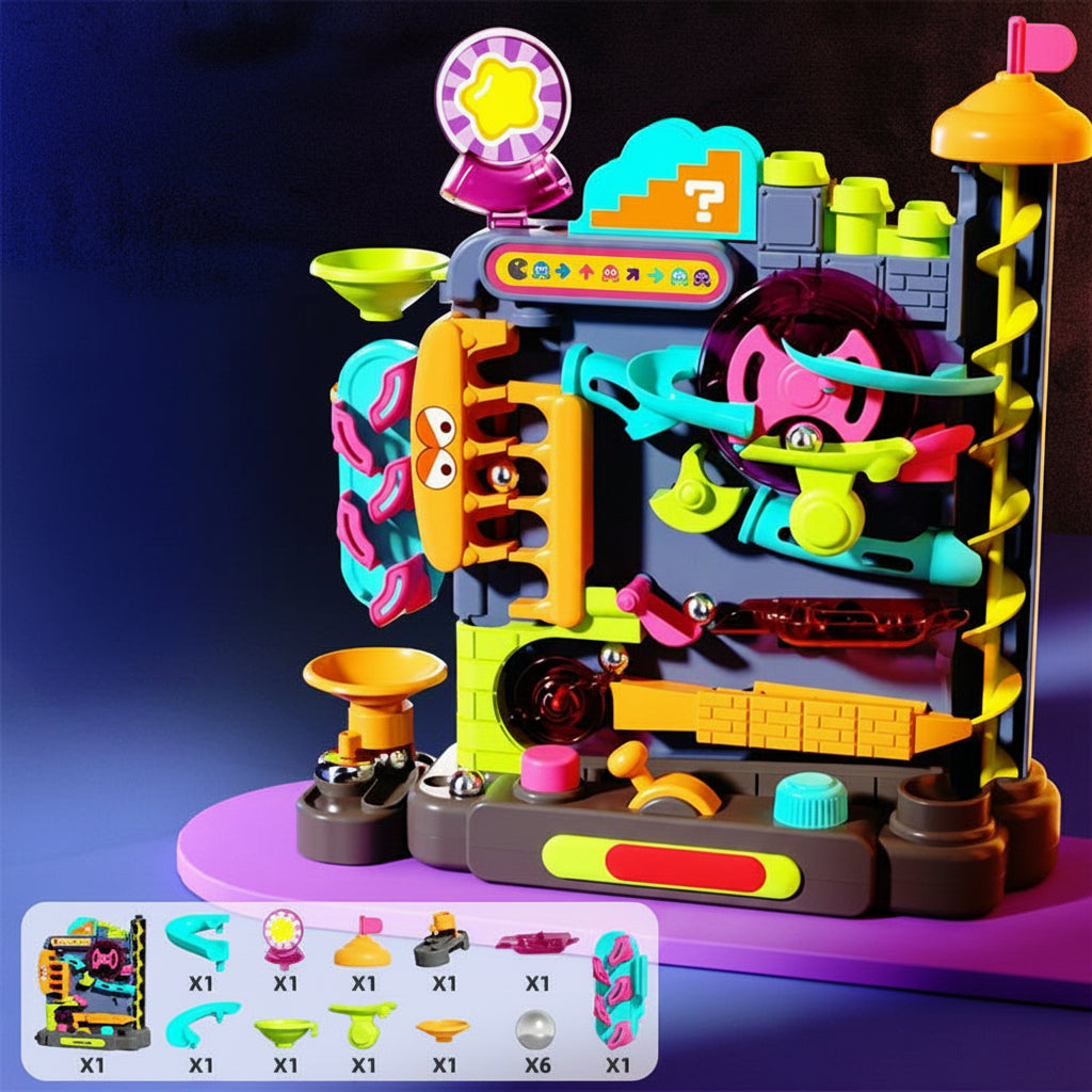Kids Adventure Track Puzzle Game - Interactive Vehicle Board Toy for Educational Thinking Skills and Fun Family Entertainment