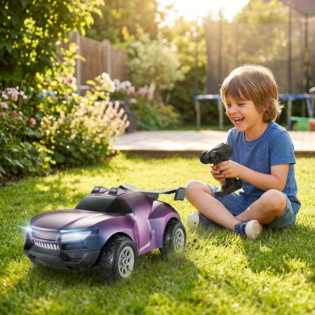 RC Racing Car with Camera – 2.4G High-Speed Remote Control Drifting Vehicle for Kids, Outdoor Driving Fun and Action Videos