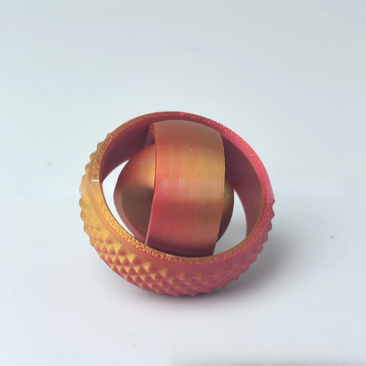 O-Shaped Rotating Ball Toy – 3D Printed Universal Fingertip Gyroscope Gravity Rotation Anxiety Relief Decompression Stress Fidget Toy